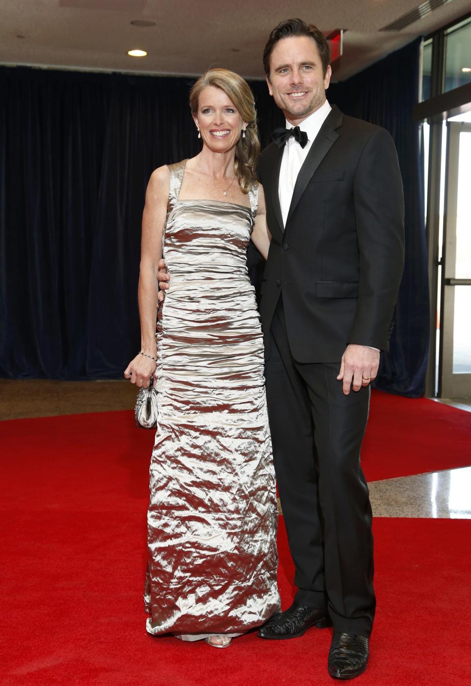 Actor Charles Esten and his wife, Patty, arrive on the red carpet at the annual White House Correspondents' Association Dinner in Washington, May 3, 2014. (REUTERS/Jonathan Ernst)