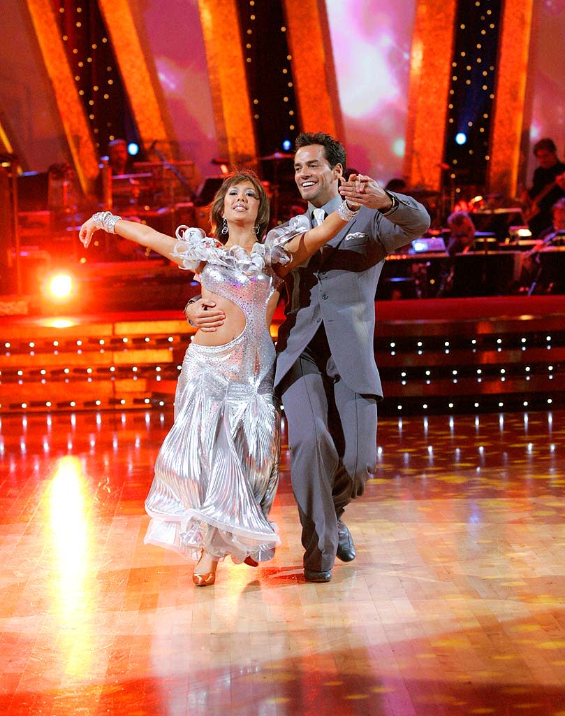 Cristian De La Fuente and Cheryl Burke perform a dance on the sixth season of Dancing with the Stars.