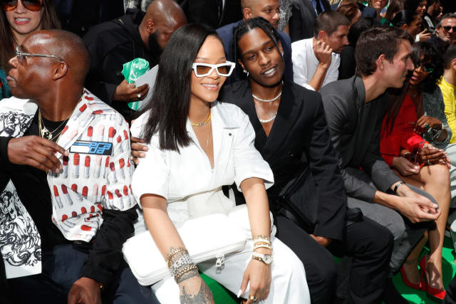 Rihanna Charts on X: Rihanna and ASAP Rocky at LV Show that paid