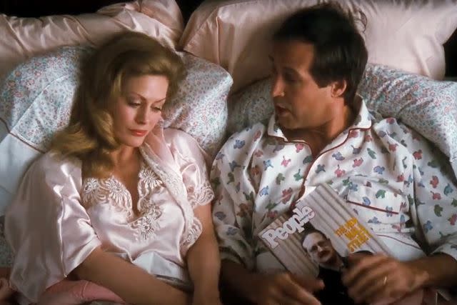 <p>Warner Bros.</p> Beverly D'Angelo and Chevy Chase in 'Christmas Vacation'