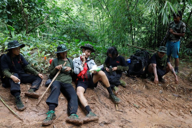 The Wider Image: In Myanmar jungle, civilians prepare to battle military rulers