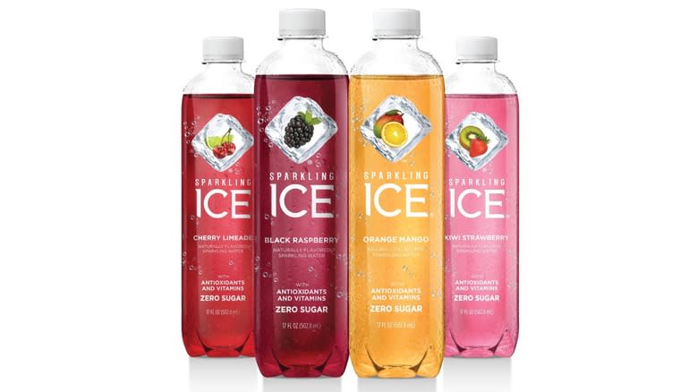 four Sparkling Ice bottles