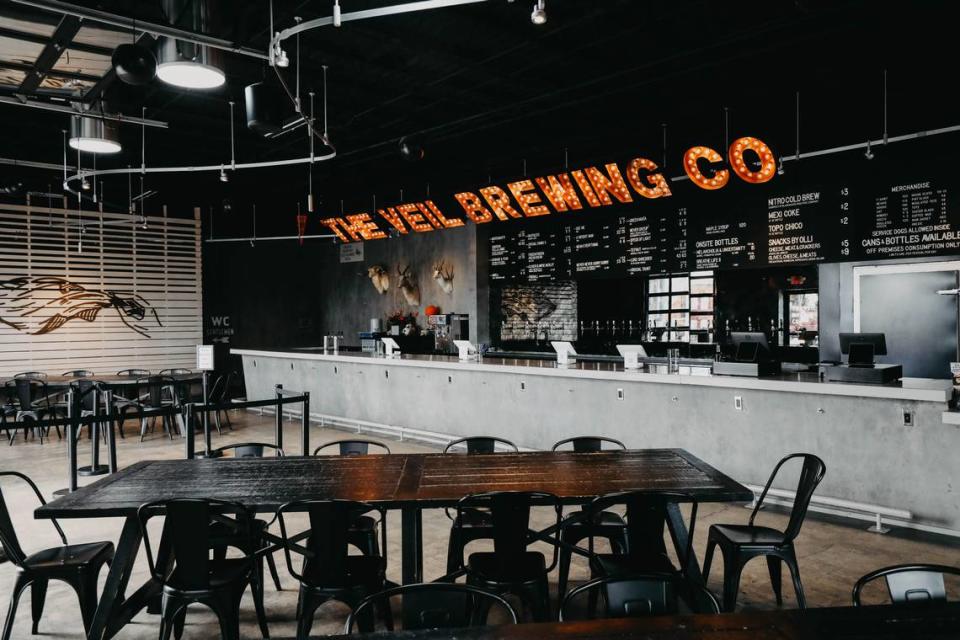 The Veil Brewing Co. has a daily rotating food truck. 