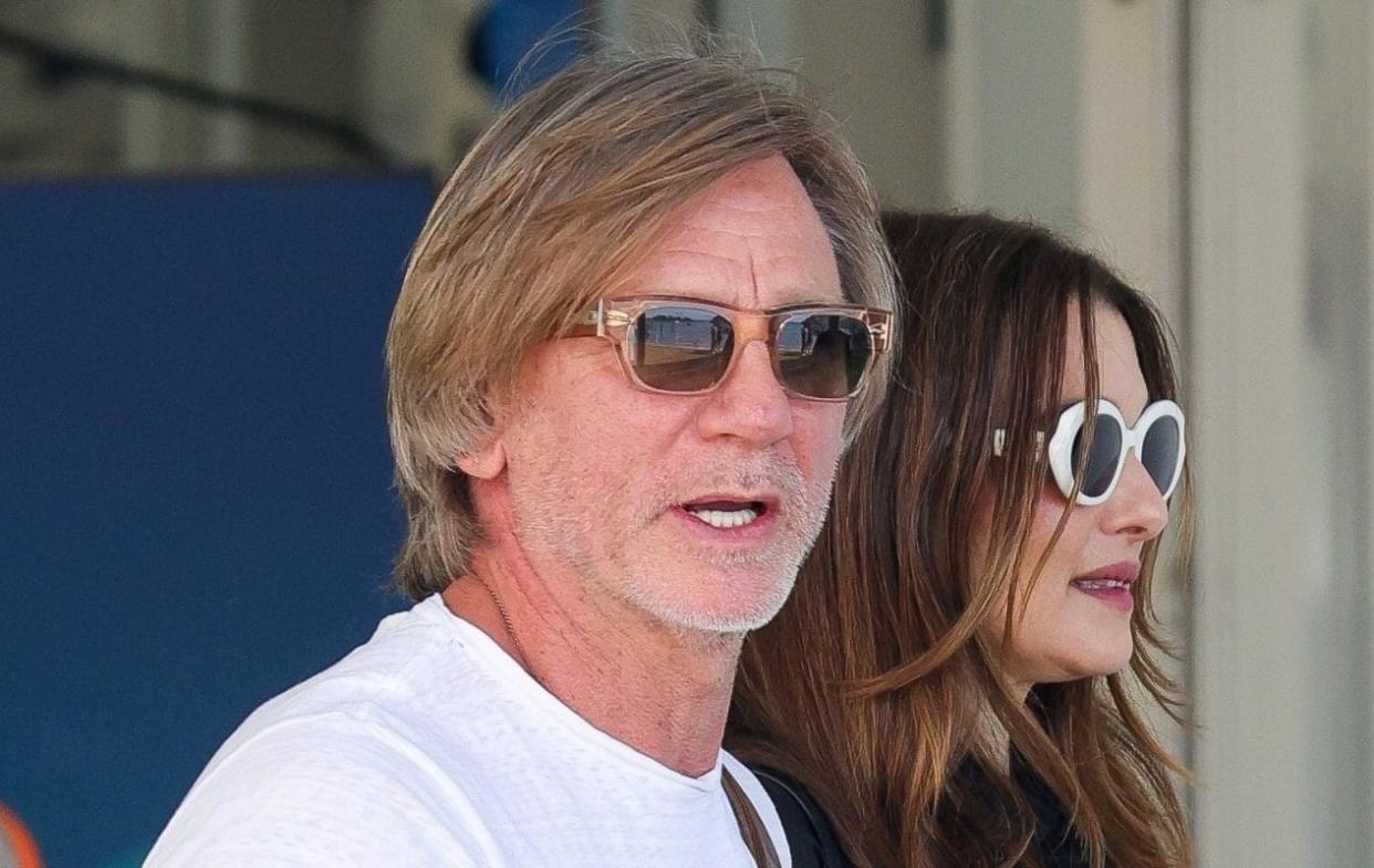 Daniel Craig and his wife, Rachel Weisz, arrive at the Venice Film Festival