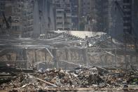 Aftermath of Tuesday's blast in Beirut's port area