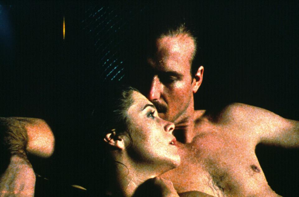 <strong><em><h3>Body Heat </h3></em></strong><h3>(1981)<br></h3><br>Set in Florida during an intense heatwave, this is a movie about passion, heat, crime, and a lot of sweat. Ned Racine (William Hurt), a shy lawyer, starts a passionate affair Matty Walker (Kathleen Turner), the wife of a big shot businessman. Ned teams up with one of his criminal clients to kill Matty's husband, so the two can run off together. Of course, Ned finds himself way over his head. Not even the hottest sex can save him now.<span class="copyright">Moviestore Collection/REX/Shutterstock </span>