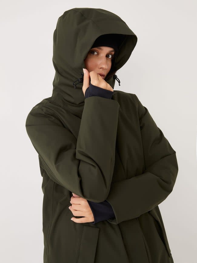 Sustainable parkas for women