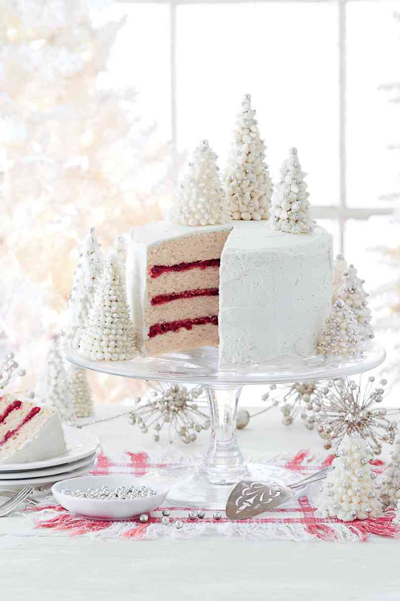 Spice Cake with Cranberry Filling