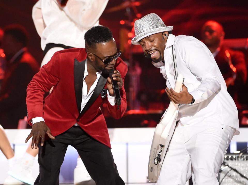 The original lineup of Guy, including Damion Hall and Teddy Riley, will be part of the New Edition concert on Sunday.