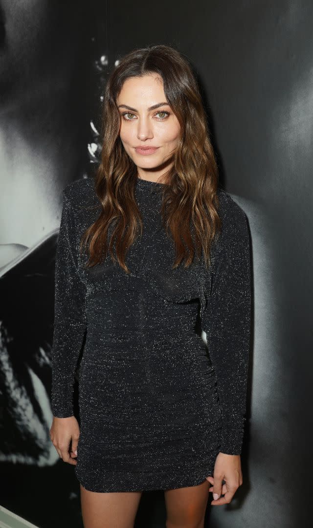 <p>Phoebe Tonkin stole the show yet again with another LBD, this time at W Magazine’s Annual Best Performances Party! She wowed everyone in this glittering black YSL mini-dress.</p>