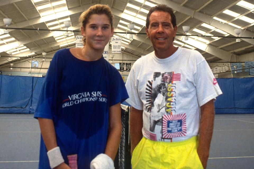 Monica Seles 16 before winning the 1990 French Open on April 30, 1993