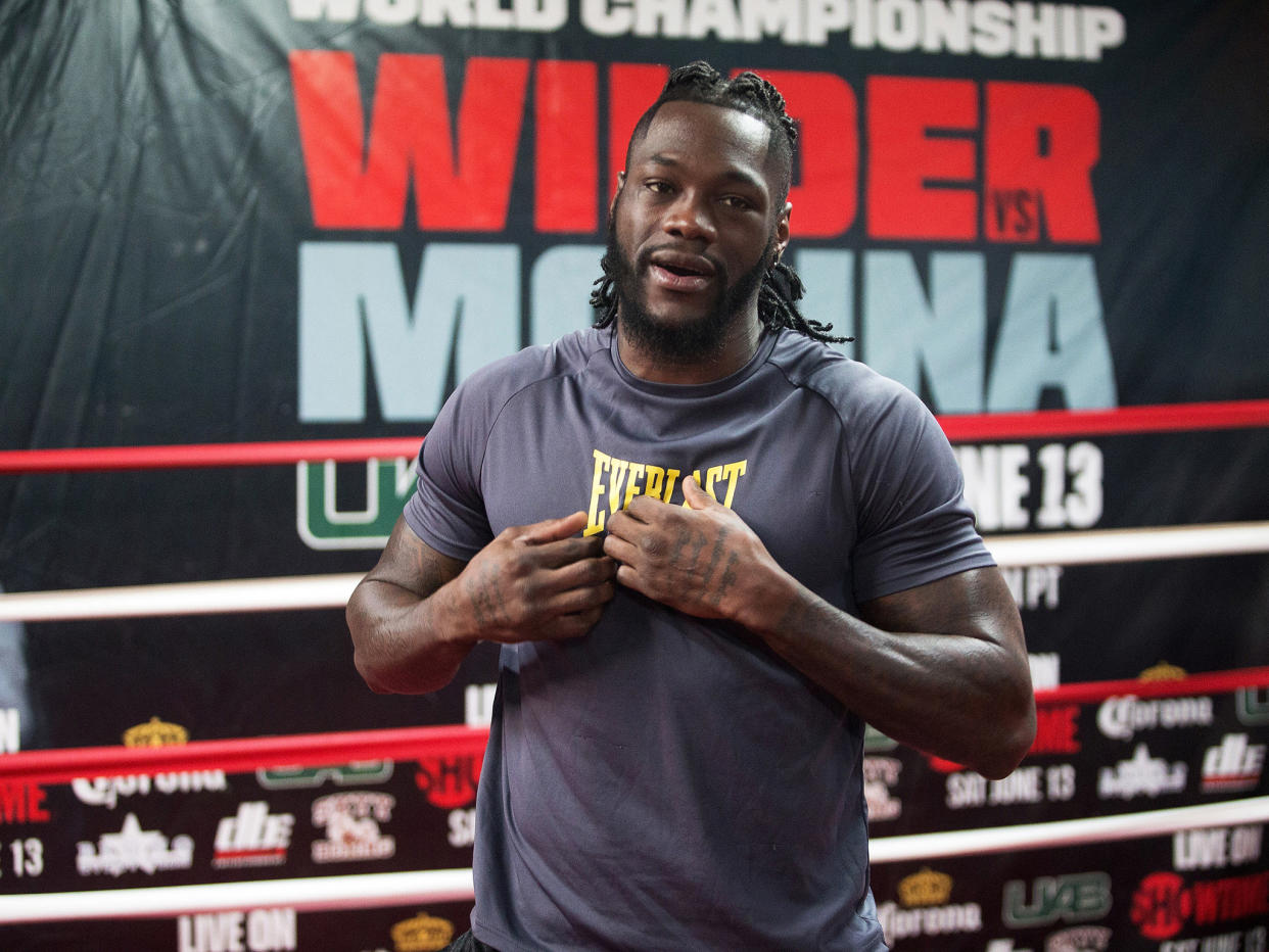 Deontay Wilder faces his sixth world title fight in two years this weekend: Getty