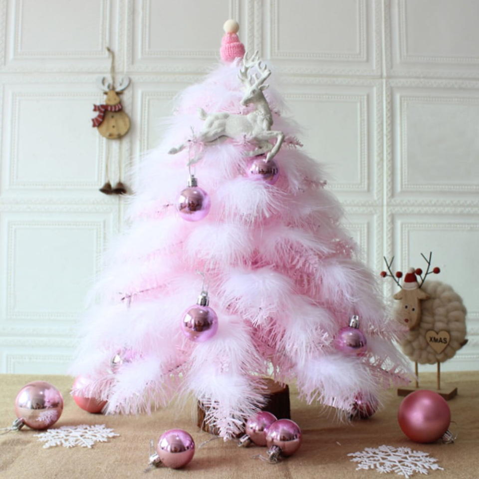 <p><a href="https://go.redirectingat.com?id=74968X1596630&url=https%3A%2F%2Fwww.walmart.com%2Fip%2FWhite-Feather-Mini-Pink-Christmas-Tree-with-Lights-Ornaments-for-Home-Office-Tabletop-Decor-Christmas-Gift%2F287170195&sref=https%3A%2F%2Fwww.countryliving.com%2Flife%2Fg45360866%2Fpink-christmas-tree-ideas%2F" rel="nofollow noopener" target="_blank" data-ylk="slk:Shop Now;elm:context_link;itc:0;sec:content-canvas" class="link ">Shop Now</a></p><p>White Feather Mini Pink Christmas Tree</p><p>walmart.com</p><p>$21.70</p><span class="copyright">Walmart</span>