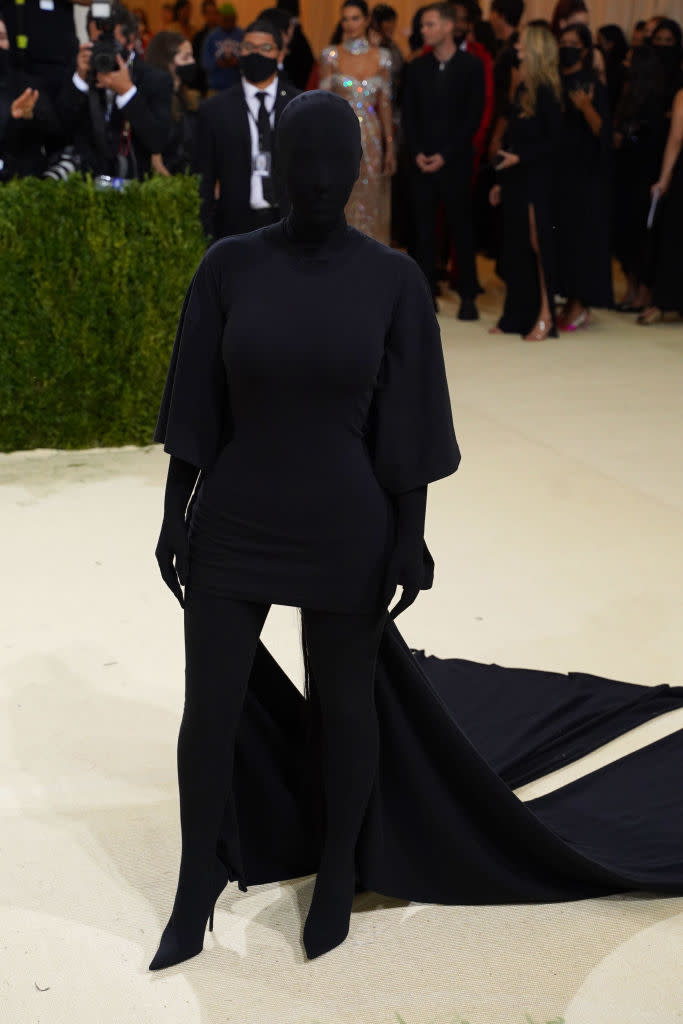 Kim Kardashian at the 2021 Met Gala, Balenciaga, Demna, red carpet, In America: A Lexicon of Fashion