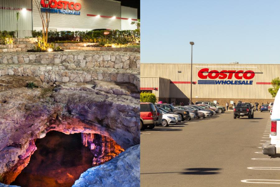 El cenote que se encuentra en pleno estacionamiento de Costco