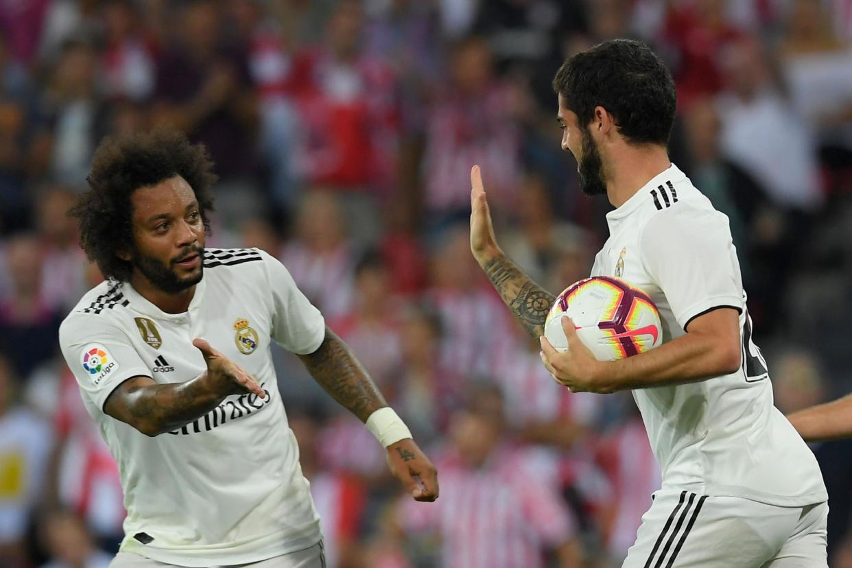 Back: Marcelo and Isco: AFP/Getty Images