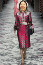 <p>“Because a red housedress with mink on the sleeves is pretty revolutionary!” </p>