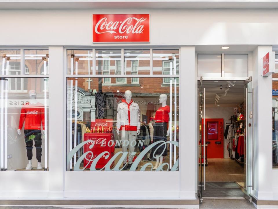 Coca-Cola has opened a new fashion store in London, its first in Europe (Coca-Cola)