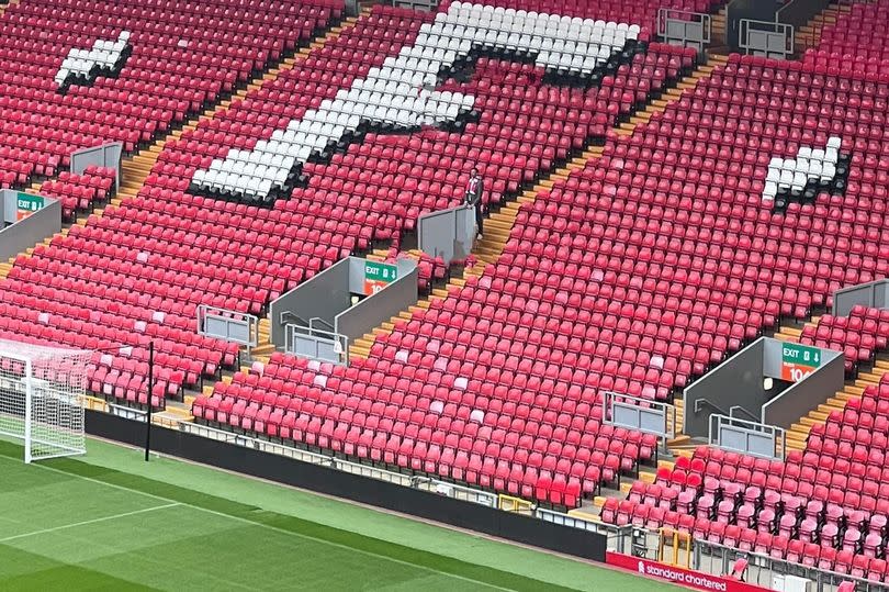 Klopp was spotted in the stands taking in Anfield