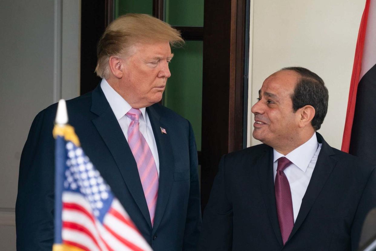 Donald Trump welcomes Egyptian President Abdel Fattah el-Sisi to the White House for a bilateral meeting in Washington, DC: EPA