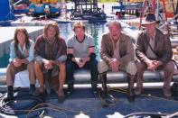 <p>Stunt doubles on set for I<em>ndiana Jones and the Crystal Skull</em>.</p>