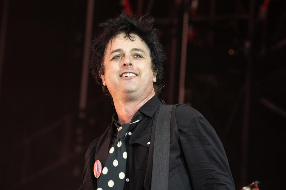 Billie Joe Armstrong performs at a concert in Milan on June 15th, 2022