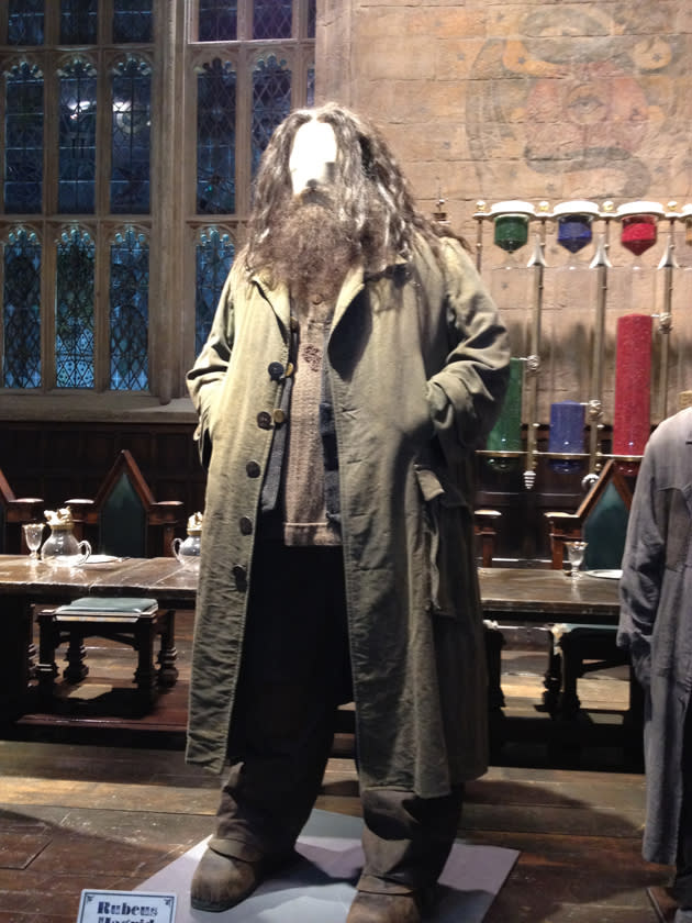 <b>Harry Potter Studio Tour</b><br><br> Hagrid in der großen Halle von Hogwarts.