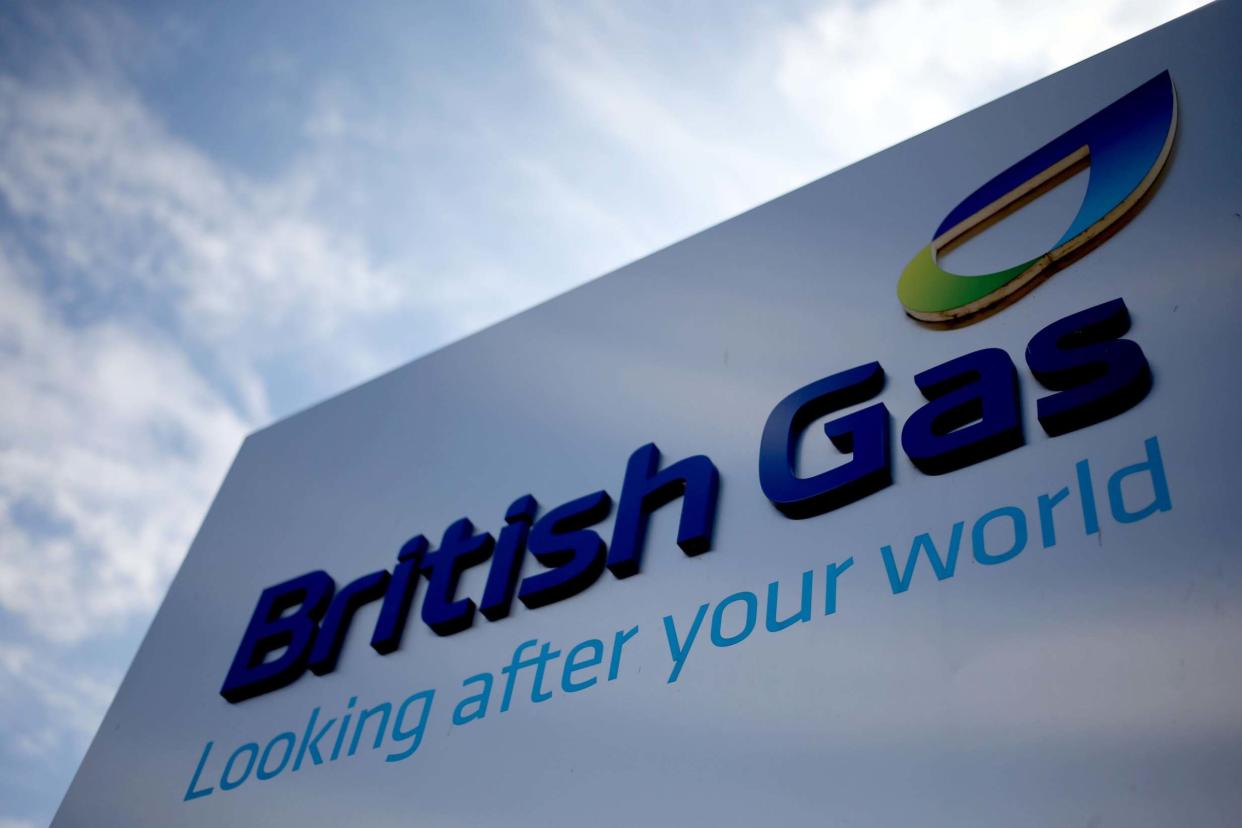 File photo dated 08/08/13 of British Gas sign: PA