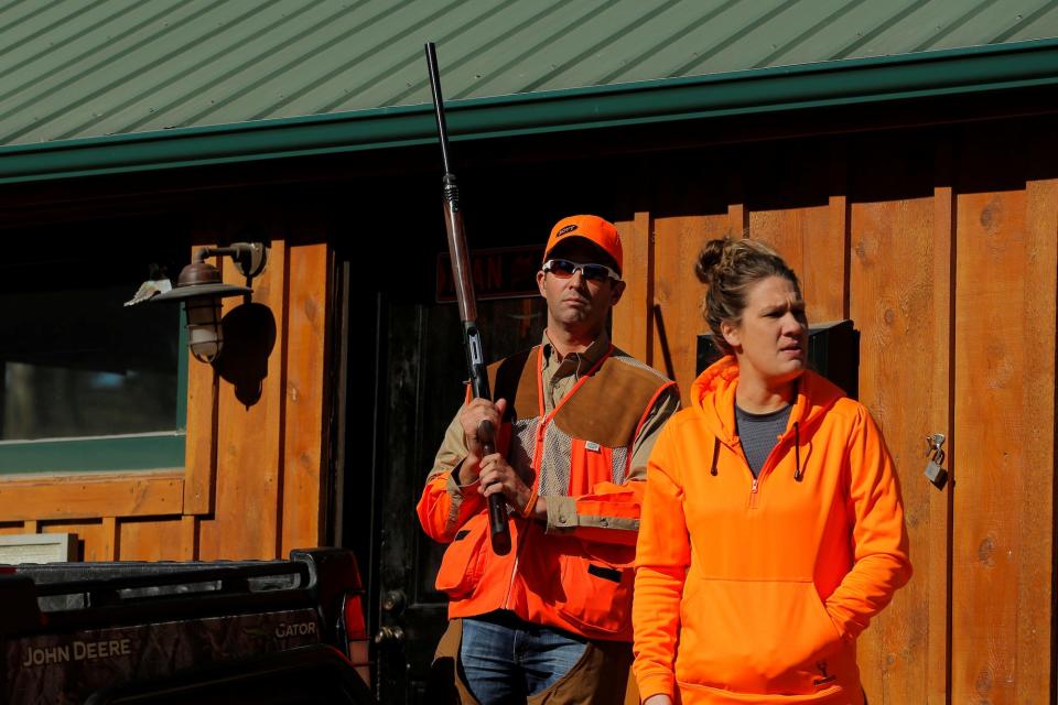 Donald Trump Jr. takes part in a Colonel Bud Day memorial pheasant hunt near Akron, Iowa, U.S. October 28, 2017.