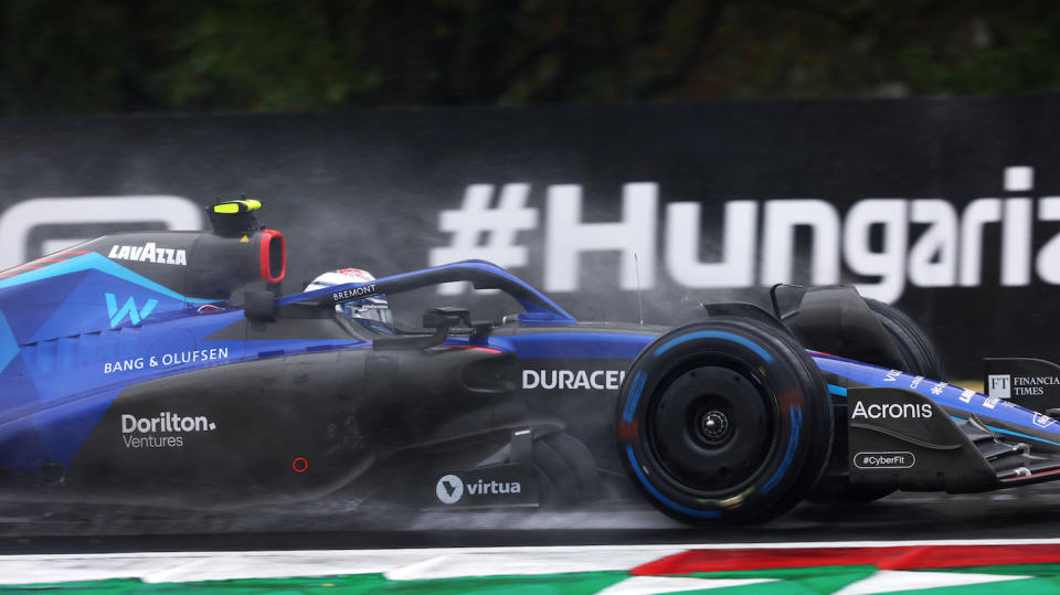 匈牙利GP自由練習三Latifi雨中搶下榜首