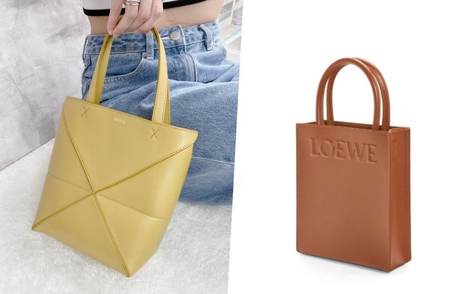 LOEWE Mini Puzzle Fold Tote NT$49,000(左)\LOEWE Standard A5 Tote NT$53,000(右) Photo Via:LOEWE