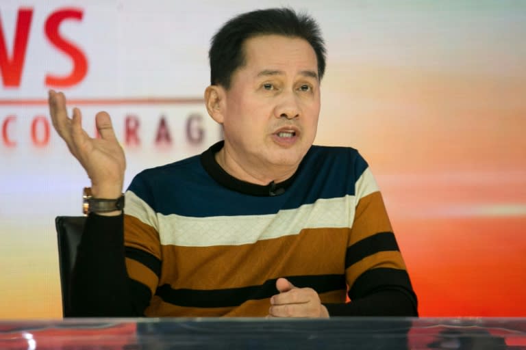 Apollo Quiboloy, pictured in 2016, is facing charges in Manila of child abuse, sexual abuse and human trafficking (MANMAN DEJETO)