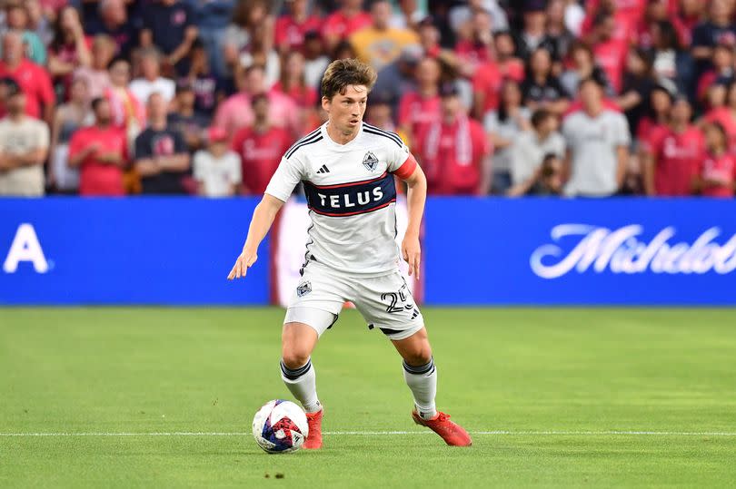 Ryan Gauld in action Vancouver Whitecaps