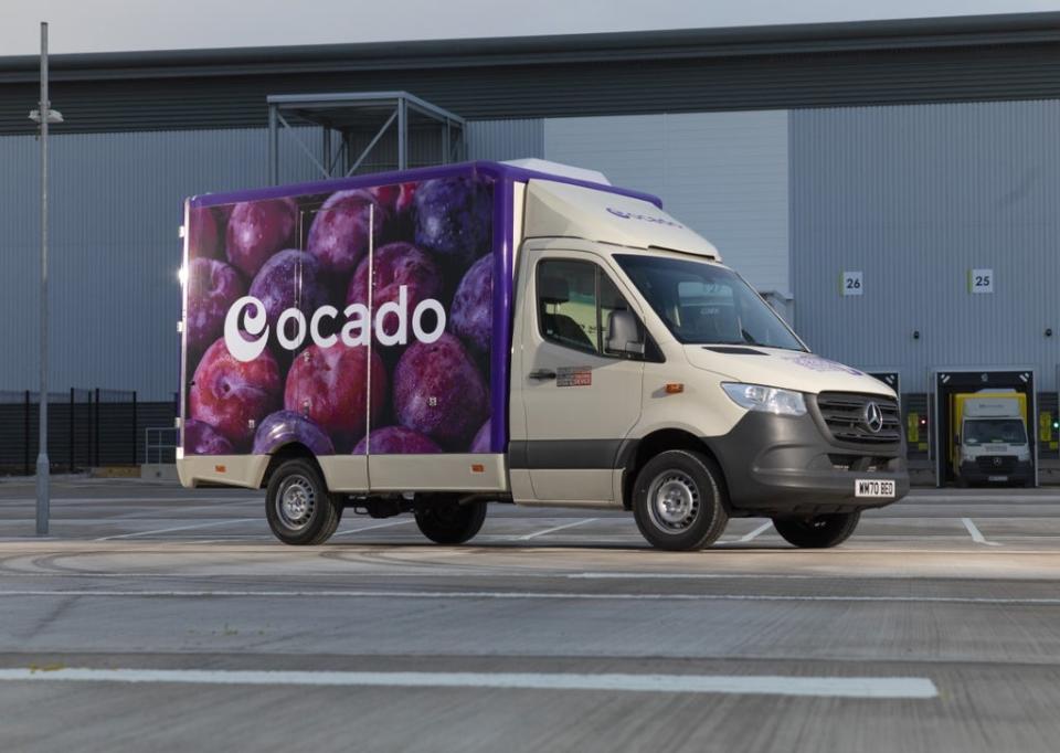 The shift away from online meant Ocado’s sales fell by 0.7%, its first year-on-year decline on record  (Ocado )