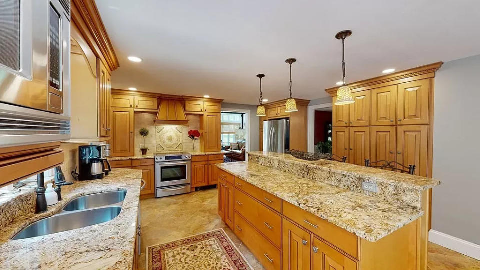 This home at 25 Sarah Drive in Bridgewater that sold for $869,900 on Aug. 29, 2023, has a kitchen with room for two chefs, according to the real estate listing. This property was sold by Tom Dixon, Keller Williams Realty.