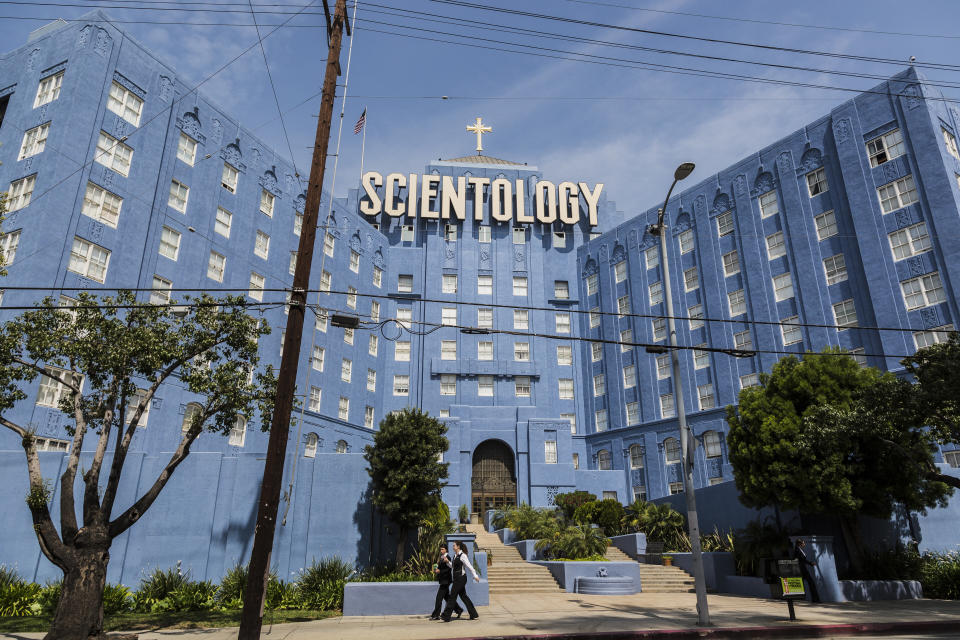 An archival photo shows a Church of Scientology building on Sunset Blvd. in Los Angeles. (Photo: Ted Soqui via Getty Images)