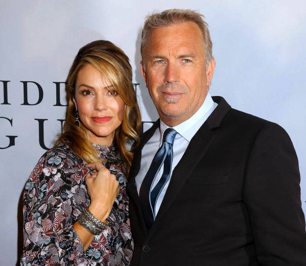 <p>IMAGO / ZUMA Wire</p><p>Just three months after <strong>Christine Baumgartner</strong> threw her husband, <strong><a href="https://www.yahoo.com/lifestyle/kevin-costners-net-worth-yellowstone-133800212.html" data-ylk="slk:Kevin Costner;elm:context_link;itc:0;sec:content-canvas;outcm:mb_qualified_link;_E:mb_qualified_link;ct:story;" class="link  yahoo-link">Kevin Costner</a></strong>, an adorable belated celebration for his January 2023 Golden Globe win, she <a href="https://www.yahoo.com/lifestyle/inside-kevin-costners-wifes-decision-210539998.html" data-ylk="slk:filed for divorce;elm:context_link;itc:0;sec:content-canvas;outcm:mb_qualified_link;_E:mb_qualified_link;ct:story;" class="link  yahoo-link">filed for divorce</a>—proving that you never really know what’s going on with seemingly solid celeb couples. </p><p>Their split quickly turned nasty, with Costner accusing Baumgartner of spending $188,000 per month on plastic surgery. The duo also engaged in a public <a href="https://www.yahoo.com/lifestyle/kevin-costners-wife-reportedly-given-154800063.html" data-ylk="slk:battle over Baumgartner leaving their shared Malibu home;elm:context_link;itc:0;sec:content-canvas;outcm:mb_qualified_link;_E:mb_qualified_link;ct:story;" class="link  yahoo-link">battle over Baumgartner leaving their shared Malibu home</a>, which reached a nadir when Costner said in legal documents he was worried she would “take too many pots and pans” when she left. Baumgartner ultimately vacated the property in July 2023, but they’re still hammering out arrangements around everything else: finances, property and custody of their kids.</p>