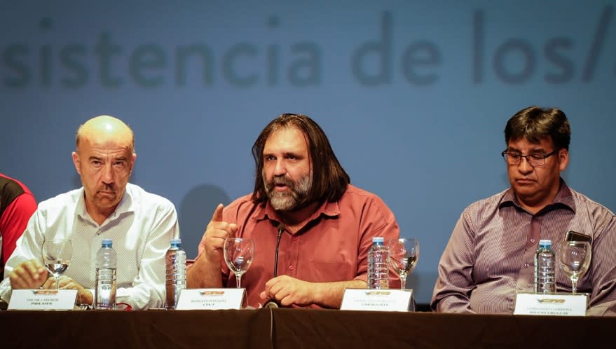 El referente del gremio de docentes, Roberto Baradel