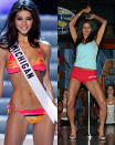 <b>Rima Fakih, Miss USA 2010</b><br> The Lebanese-born beauty became the first Arab-American to win Miss USA in 2010, causing quite a stir with fellow Muslims about wearing a bikini. But that was just the beginning. Right before she moved on to compete in Miss Universe that year, embarrassing photos emerged of Fakih dancing on a stripper pole in a Detroit bar from years earlier (at left). Despite the shock, she was allowed to compete in Miss Universe … although she did not even place as a finalist. Things got even worse the following year when Fakih was arrested for drunk driving in Highland Park, Michigan, which earned her six months of probation and 20 hours of community service.