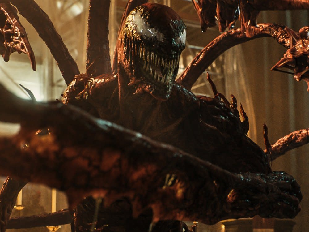  In den US-Kinos ist "Venom: Let There Be Carnage" ab dem 1. Oktober zu sehen. (Bild: © 2021 Sony Pictures Entertainment Deutschland GmbH; MARVEL and all related character names: © & ™ 2021 MARVEL)