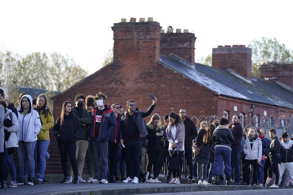 Brazilians from all over Ireland queue at Croke Park in Dublin to vote in their country’s presidential election (Niall Carson/PA) (PA Wire)