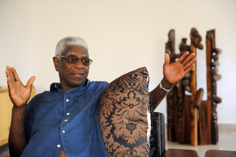 Ghanian born El Anatsui speaks about his forty-year career as a sculptor, teacher and the exhibition to mark his 70th birthday at his Nsukka home on August 8, 2013