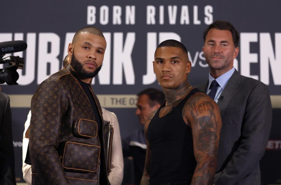 Chris Eubank Jr (left) and Conor Benn will go head to head in London on October 8 (Steven Paston/PA) (PA Wire)