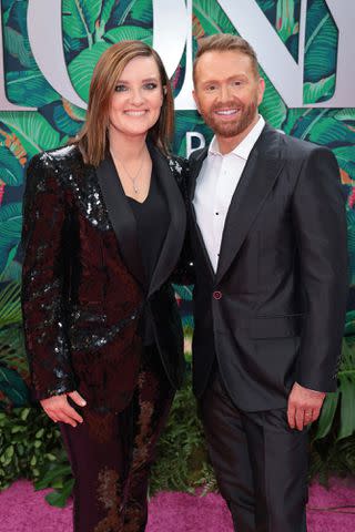 <p>Dimitrios Kambouris/Getty</p> Brandy Carlile and Shane McAnally at the Tony Awards in New York City in June 2023