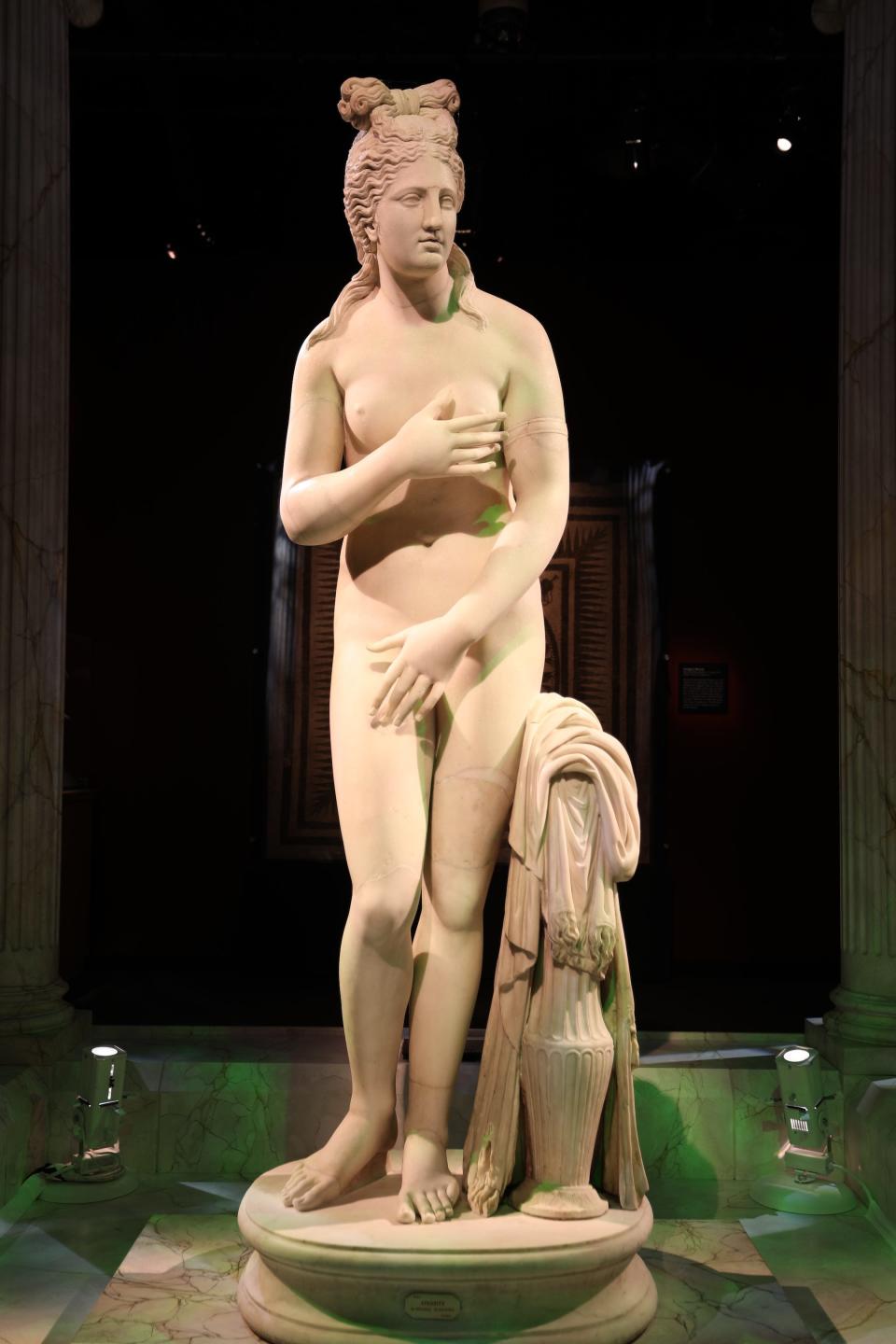 This beautiful statue is one of more than 150 priceless artifacts displayed at the exhibit.