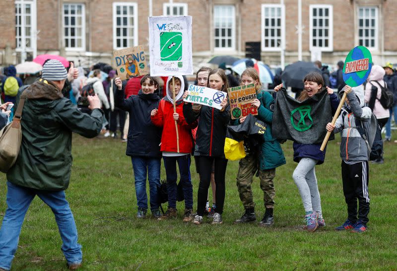 Youth climate protest in Bristol