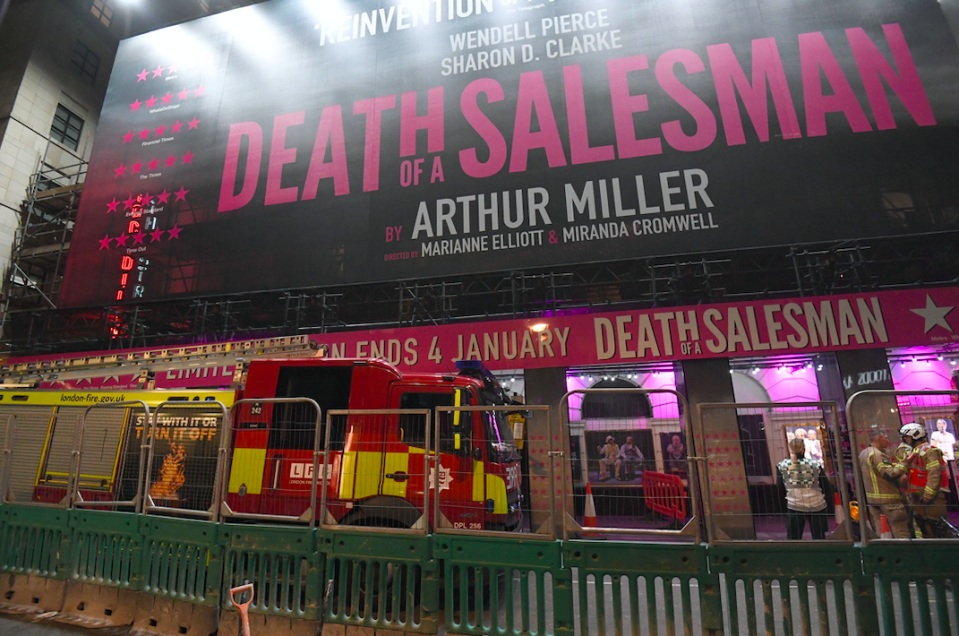 Witnesses described hearing screams from audience members, who had been watching Death Of A Salesman at the time (PA)