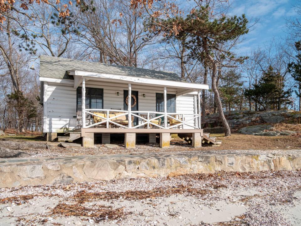 A beach bungalow on Great Island, Connecticut.