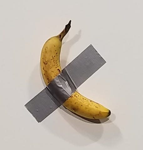 Maurizio Cattelan’s piece called, “Comedian,” at Art Basel in Miami Beach almost immediately sold for $120,000.