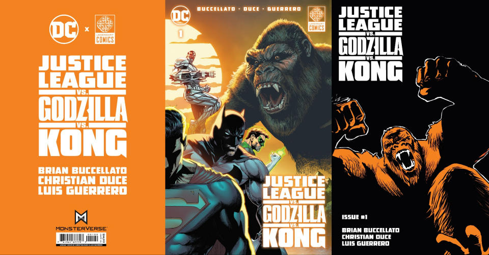 Justice League Vs. Godzilla Vs. Kong art